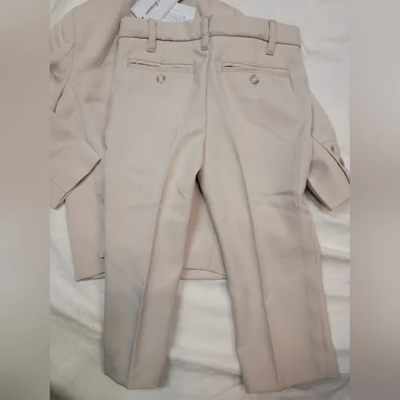 NWT Gymboree Special Occasion Tan Suit Sz 18-24m - Picture 7 of 8